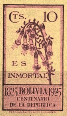 Bolivia First Stamp Flower